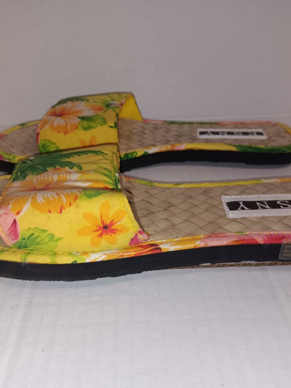 ESNY LIGHTWEIGHT TROPICAL HAWAIIAN PRINT  SANDAL SLIDES - Picture 7 of 9